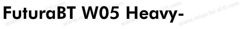 FuturaBT W05 Heavy字体转换